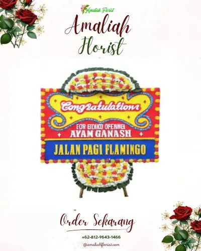 Bunga Papan Congratulation di Nanggerang